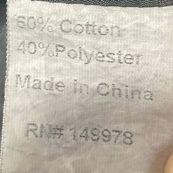 Jean Tweed Jacket Arianna Howards Womens Small Medium Denim Fringe Boxy Black - Picture 9 of 10